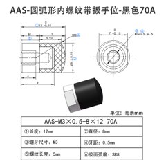 AAS-M3×0.5-8×12-70A